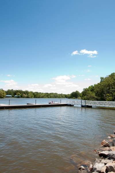 Lake for swimming and water sport