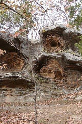 Shawnee National Forest rock formation.