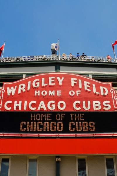 The Wrigley Field marquee sign