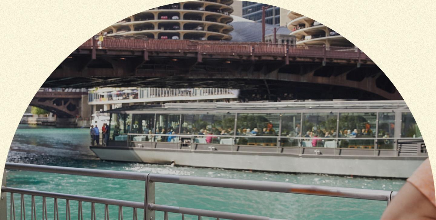 Background of the Chicago Riverwalk
