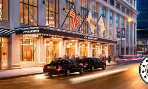 The exterior of a building 