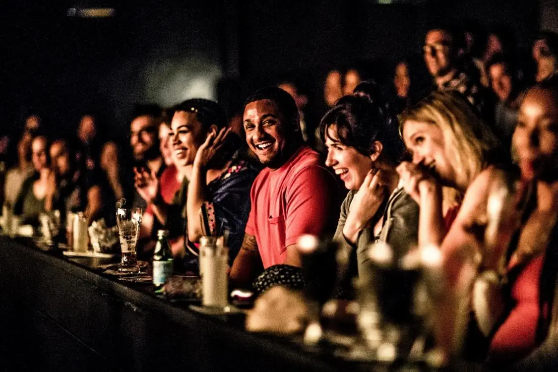 A crowd enjoys a show at Second City in Chicago. 
