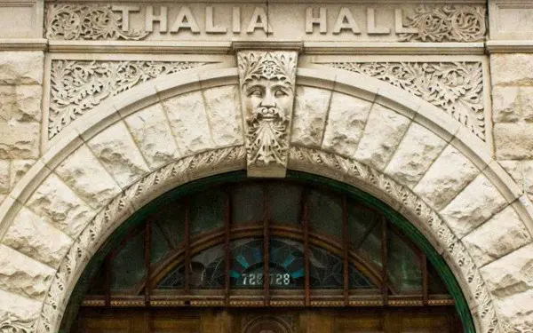The entry way into Thalia Hall in Pilsen