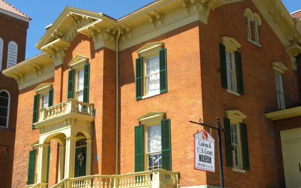 The exterior of the Galena & U.S. Grant Museum