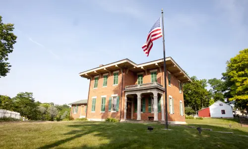 Exterior of Galena U.S. Grant Museum during summer.