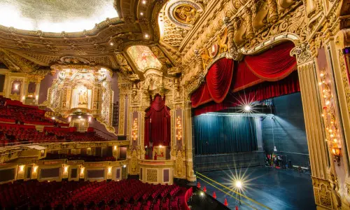 A photo showing the interior of the Oriental Theatre.