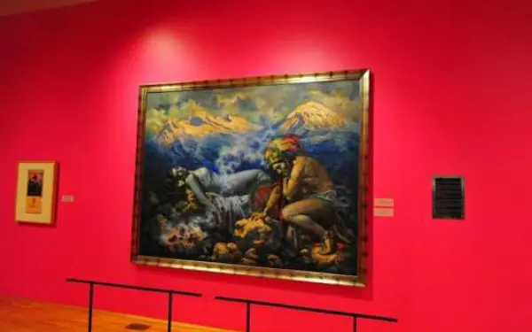 A painting at the National Museum of Mexican Art in Pilsen