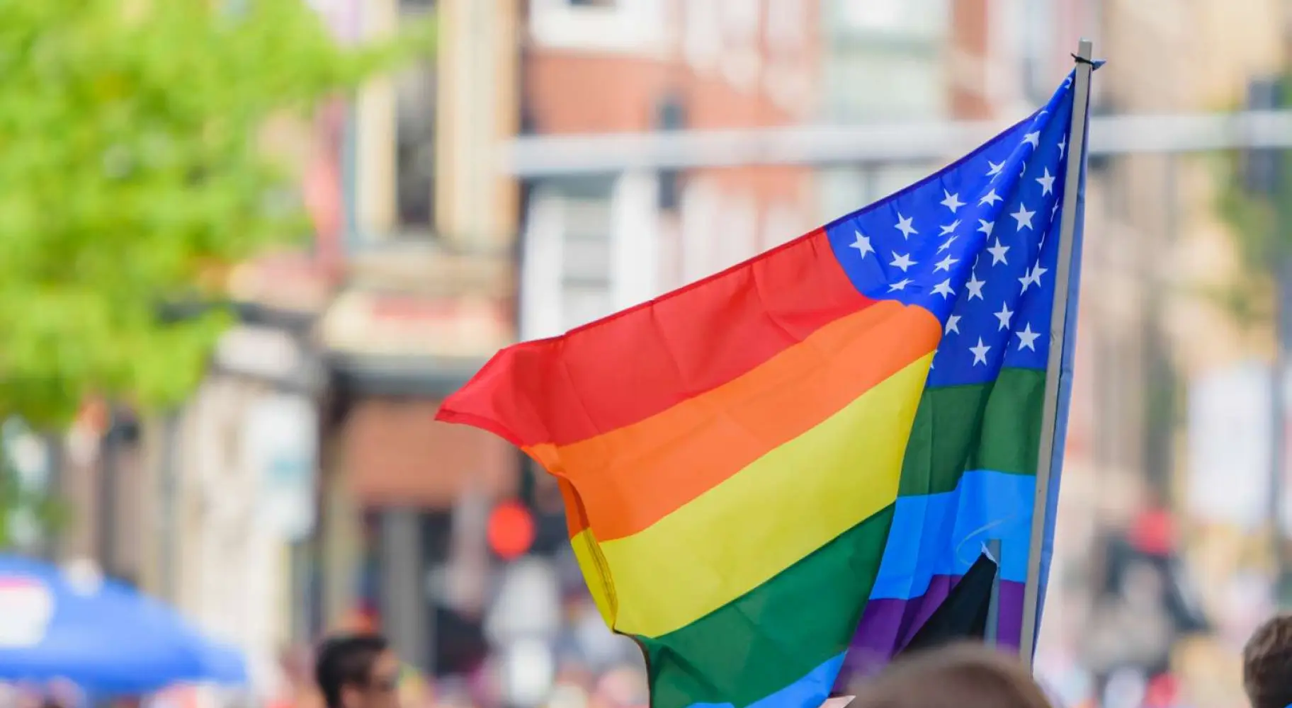 Pride flag at galena