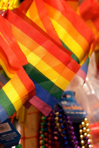 Pride rainbow flags