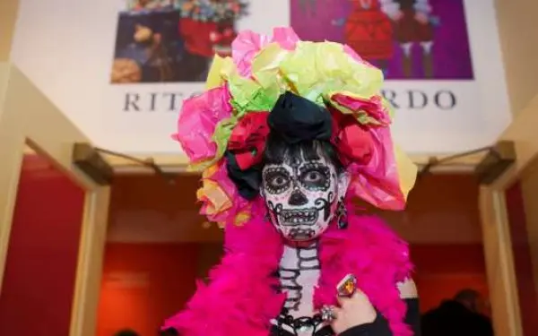 A sculpture at the National Museum of Mexican Art in Pilsen