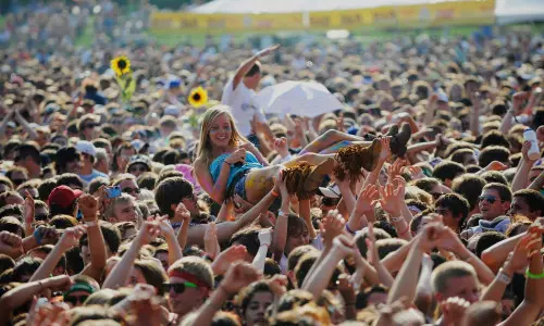 Crowd at lollapalooza
