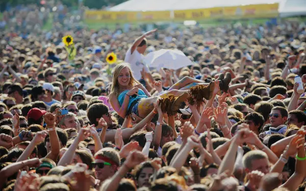 Crowd at lollapalooza