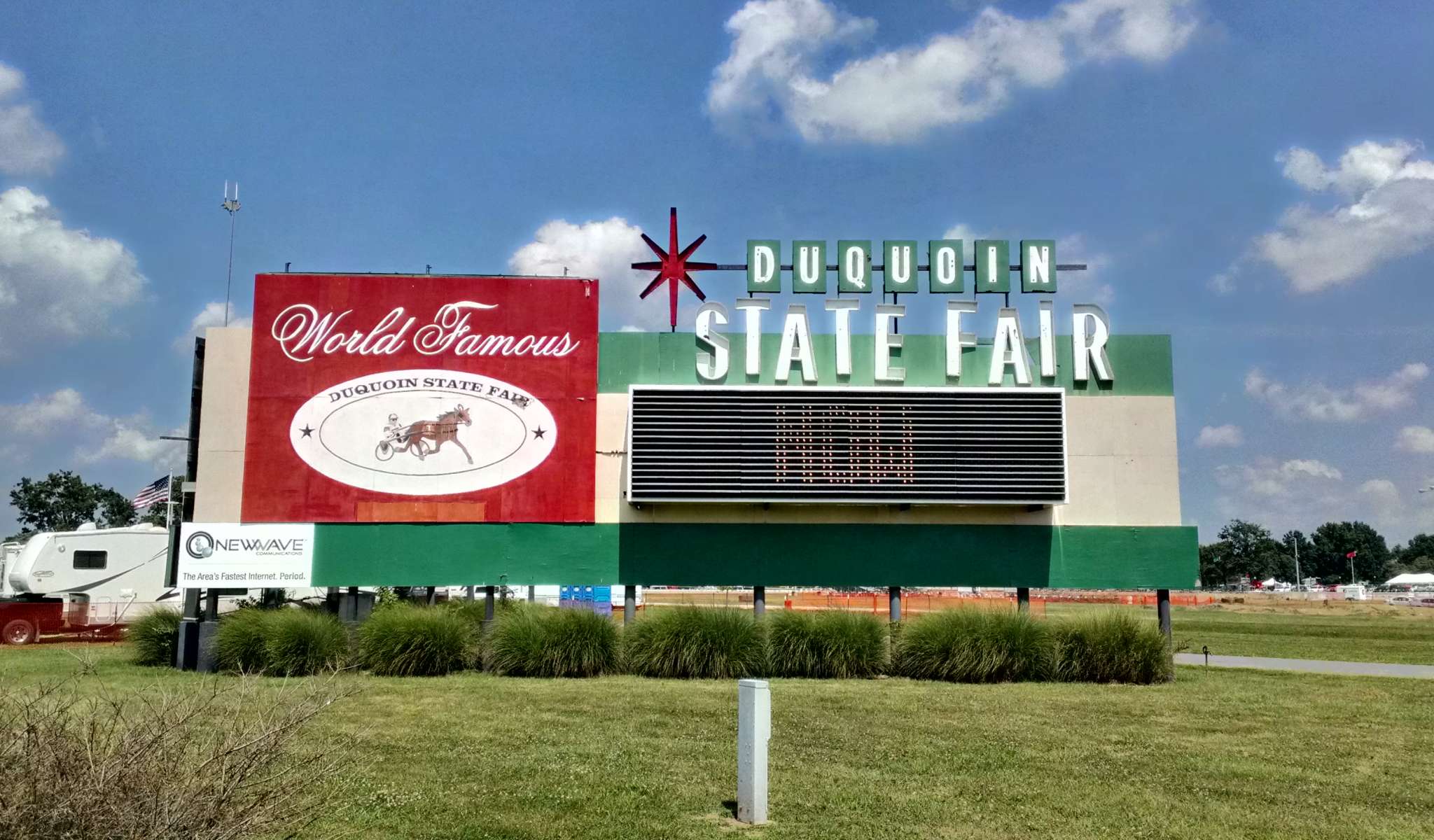 The sign for the world famous Du Quoin State Fair