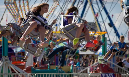 Swing ride at the state fair