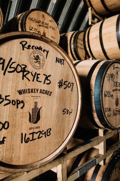 Barrels of whiskey