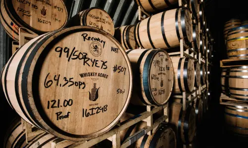 Barrels of whiskey