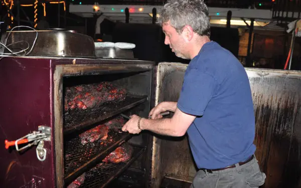 Honky Tonk BBQ's owner Willie doubling as the restaurant's head chef