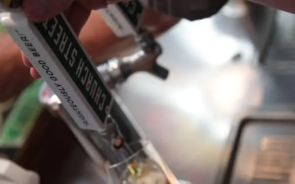 Close up of beer tap