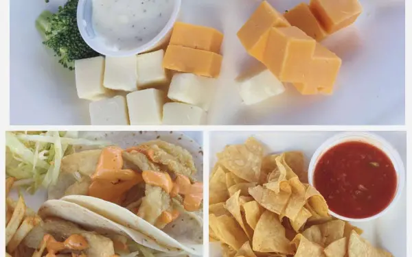 Cheese, tacos and salsa 