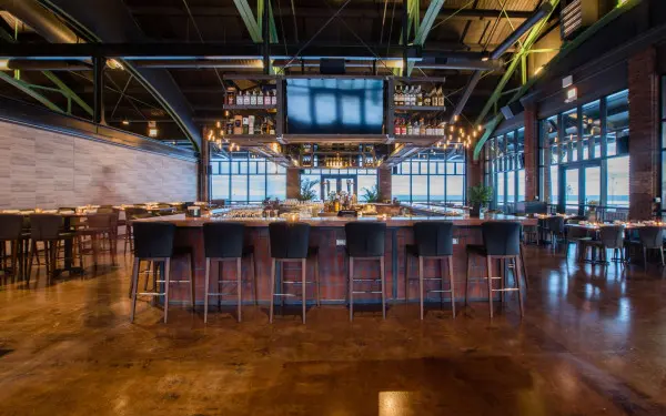 An empty bar interior