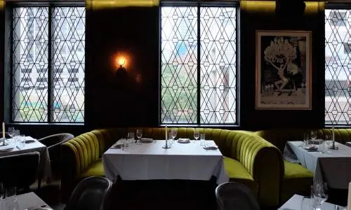 Interior of Maple Ash Restaurant in Chicago.