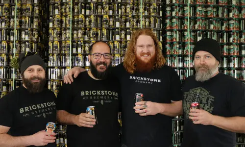 People drinking beer