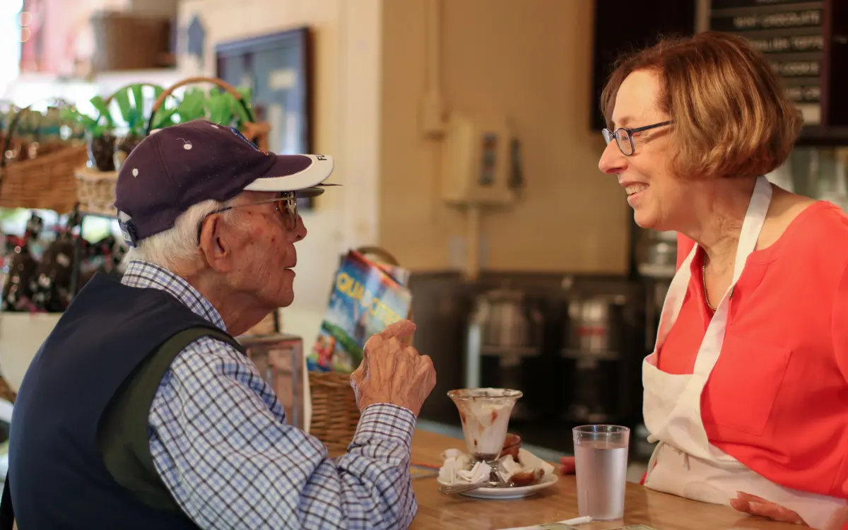 Person buying something 