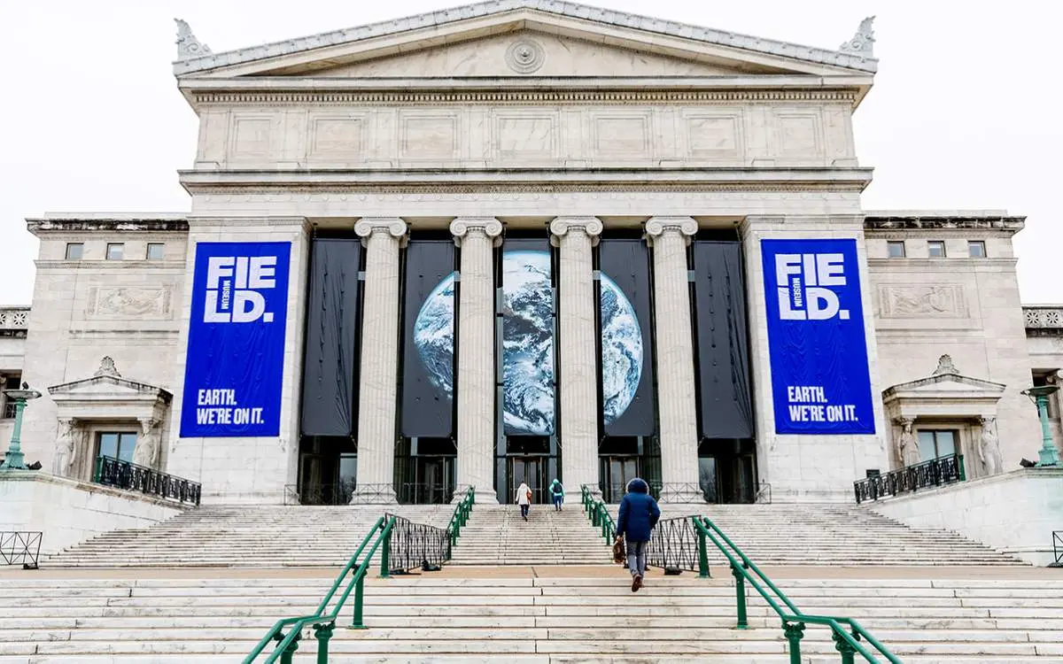 The exterior of a large building 