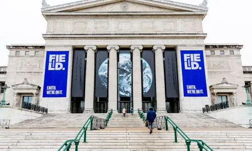 The exterior of a large building 