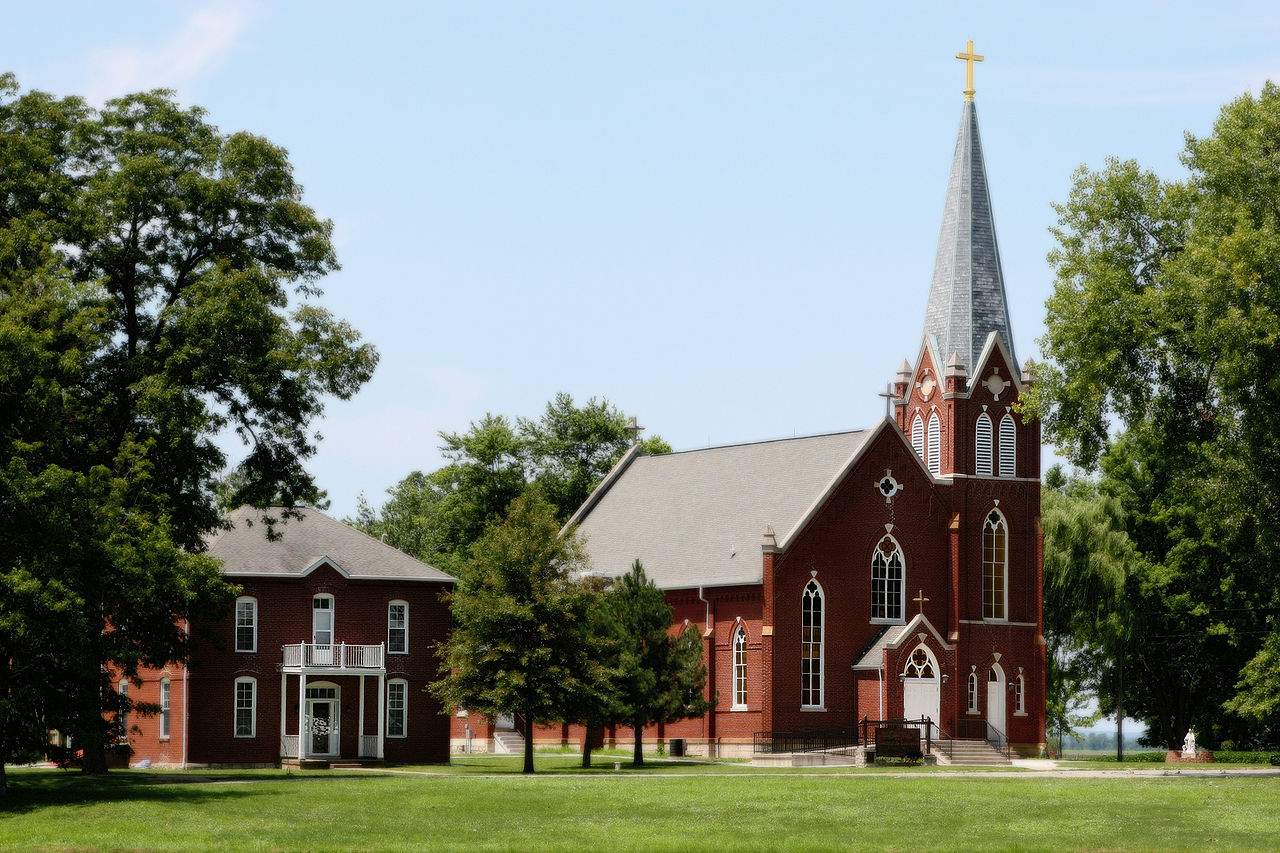 The historic Kaskaskia Church, in Illinois' first capital city