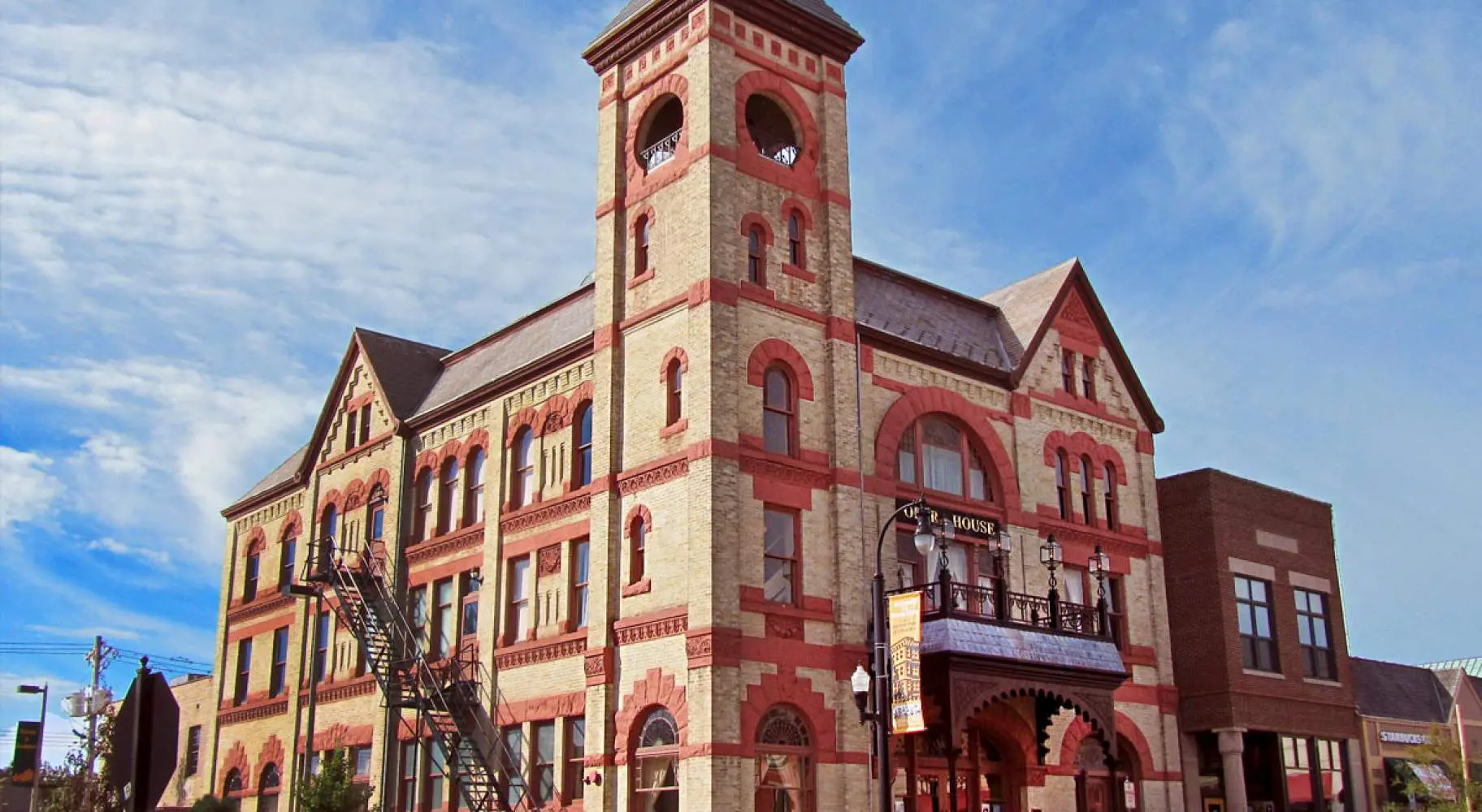 Exterior of the Woodstock Opera House in Woodstock