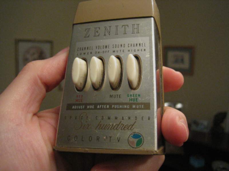 A Zenith television remote, as designed and invented in Chicago