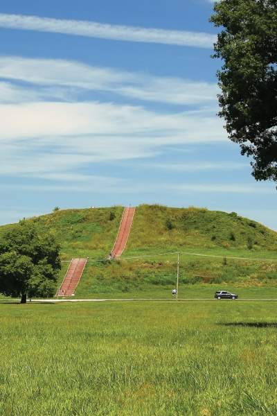 Cahokia Mounds in Illinois are the site of an ancient Native American city.