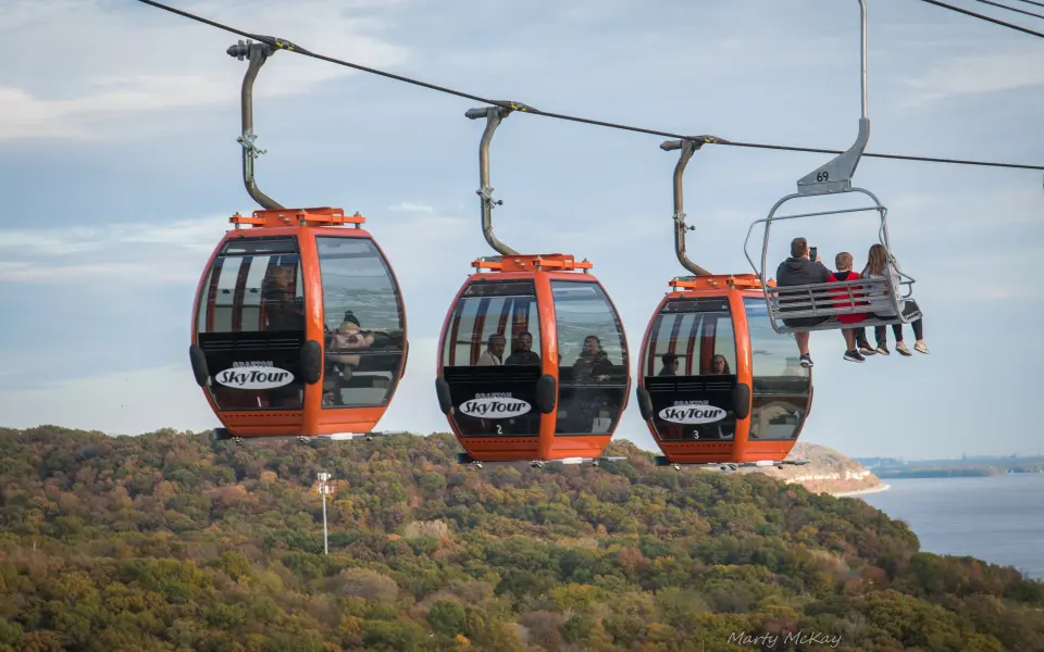 Gondolas over the Pere Marquette State Park