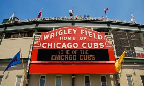 The Wrigley Field marquee sign