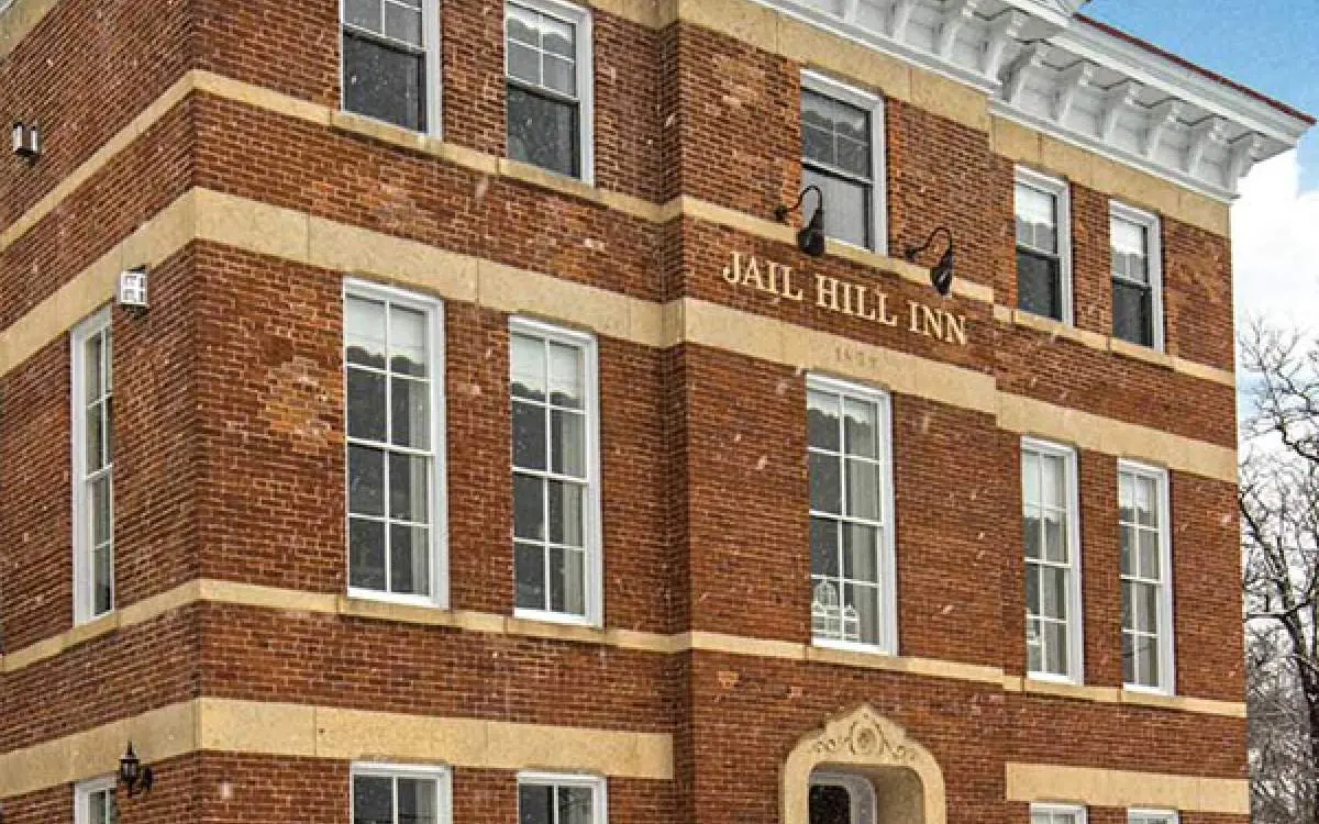 The exterior of a large building