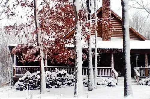 house in the snow