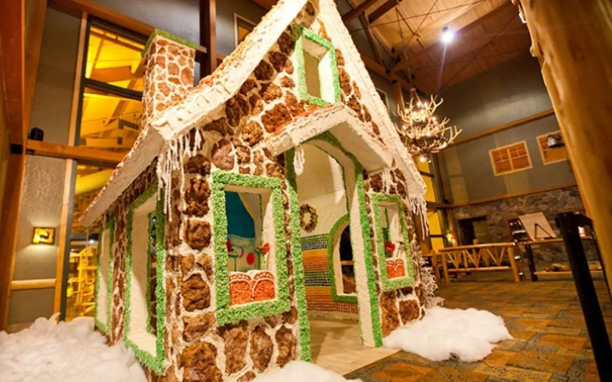 A mini make-shift house inside a large room