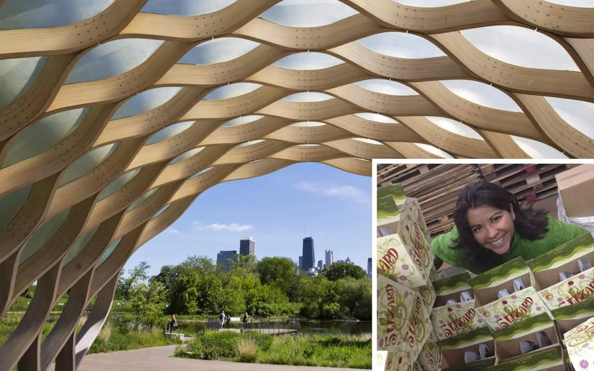 Architecture with person profile pick on the side