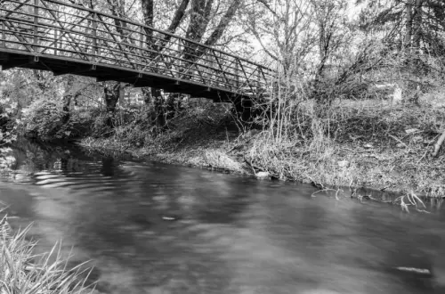 Bridge with water