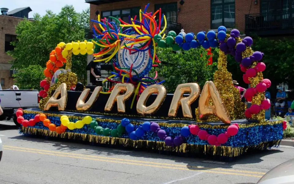 Float at pride parade