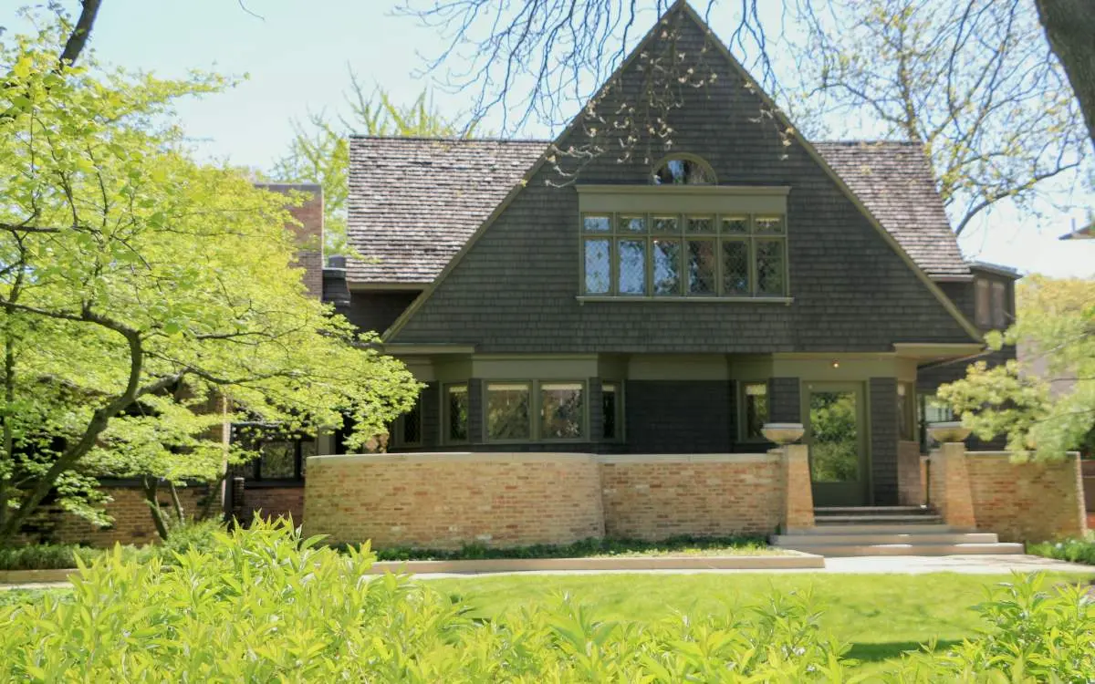 The exterior of a house
