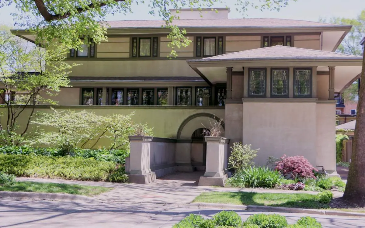 The exterior of a house
