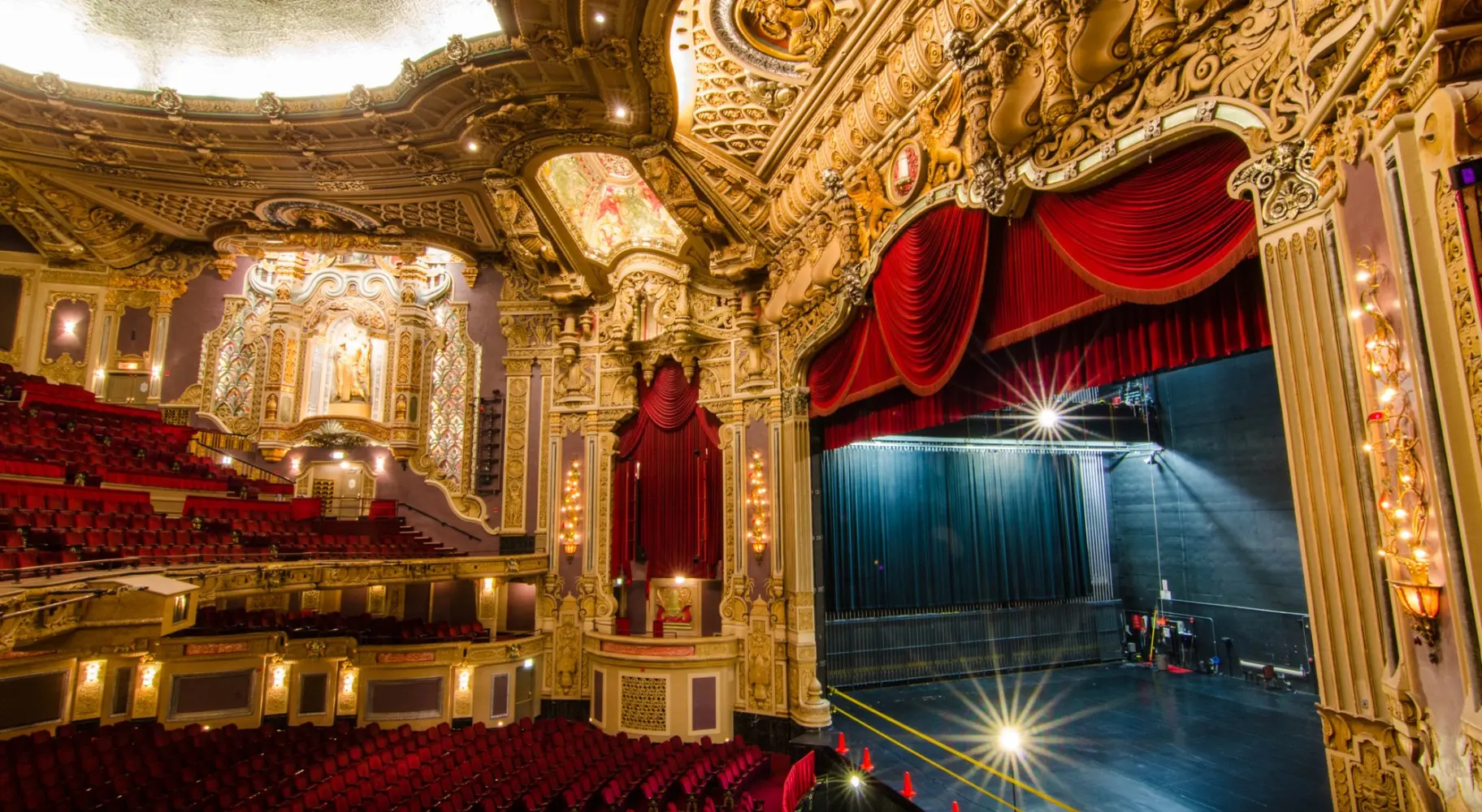 A photo showing the interior of the Oriental Theatre.