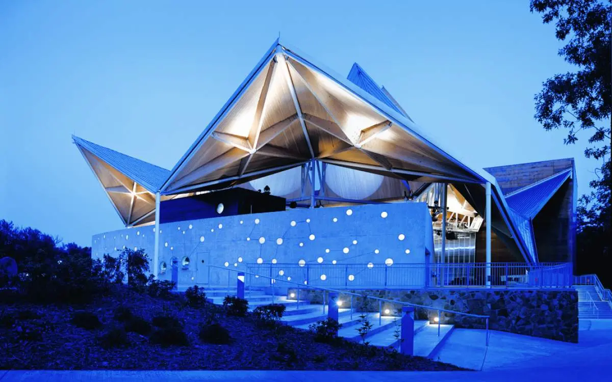 The exterior of a fancy building