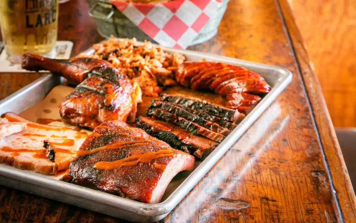 Meat on a tray