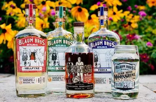 Bottles of alcohol