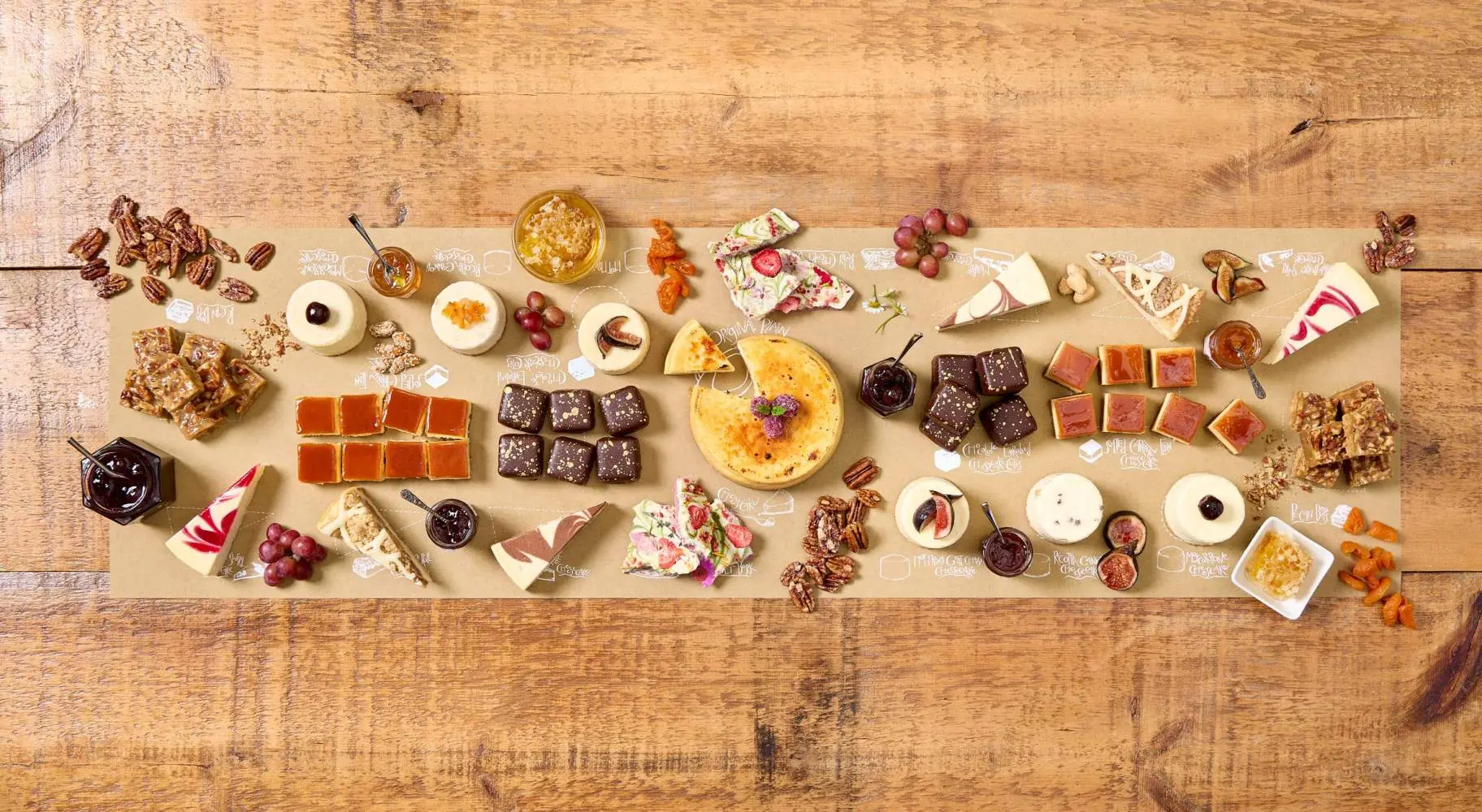 Cheesecake Board with Garnishes