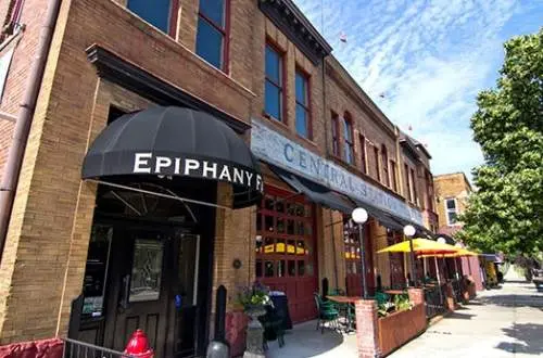 The exterior of a building