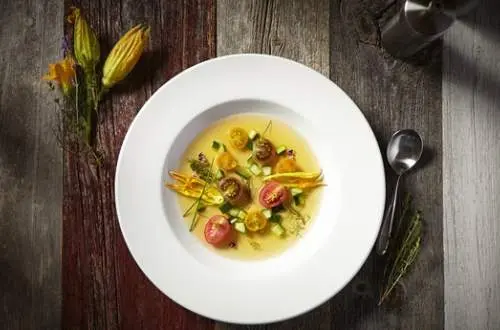 A bowl of soup